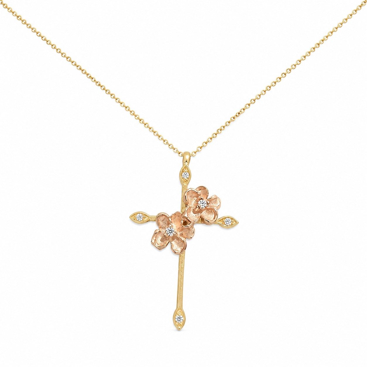 14K Two-Tone Gold Women Necklace