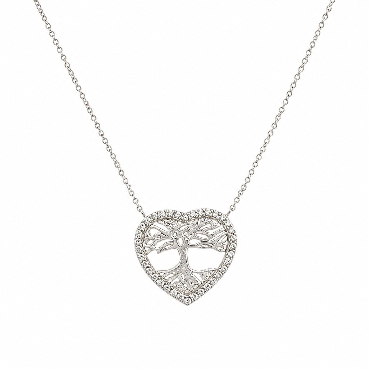 14K White Gold Women Necklace