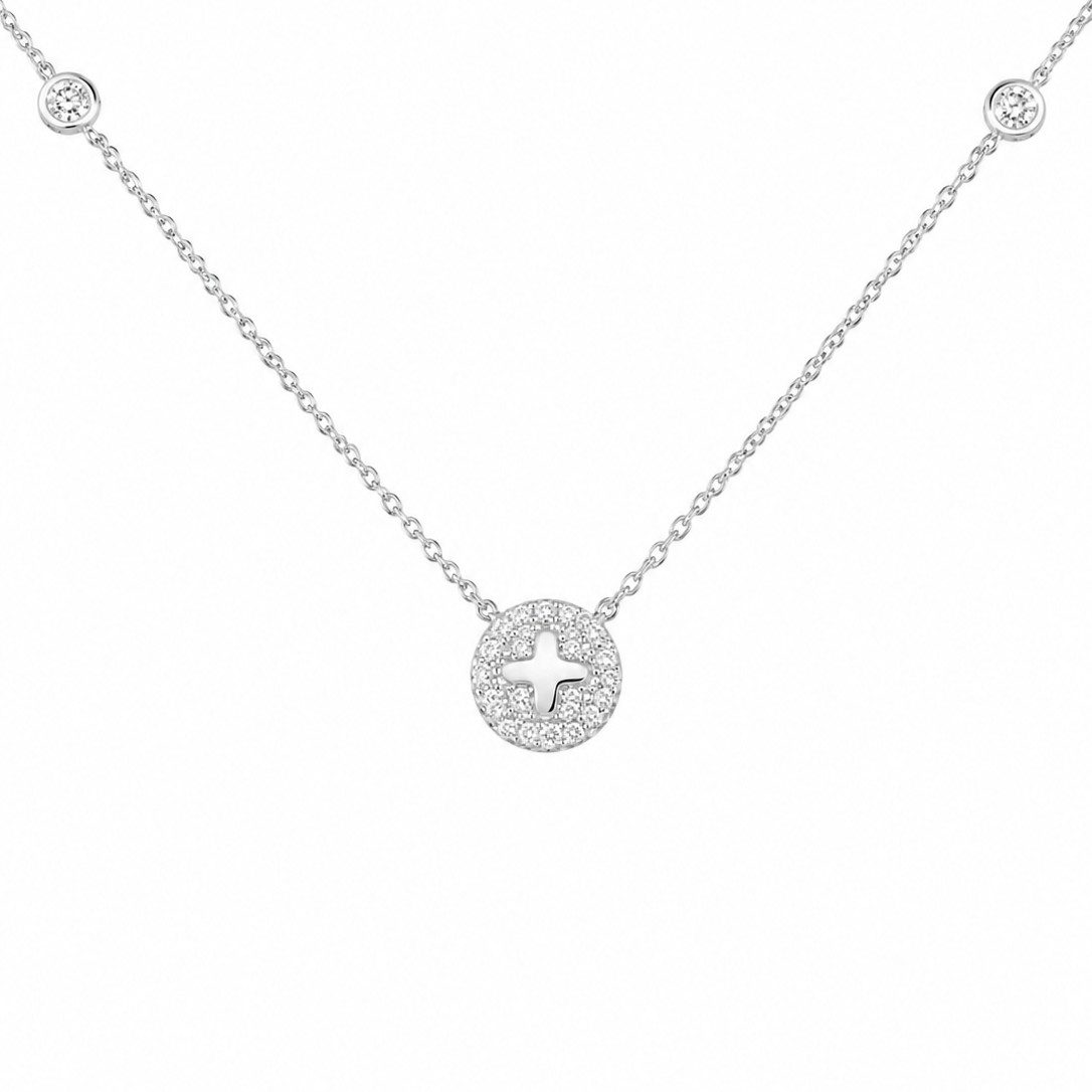 14K White Gold Women Necklace