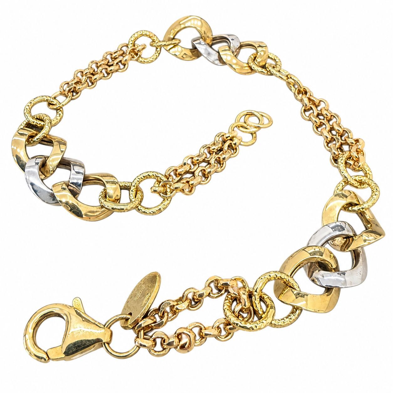 14K Two-Tone Gold Women Bracelet