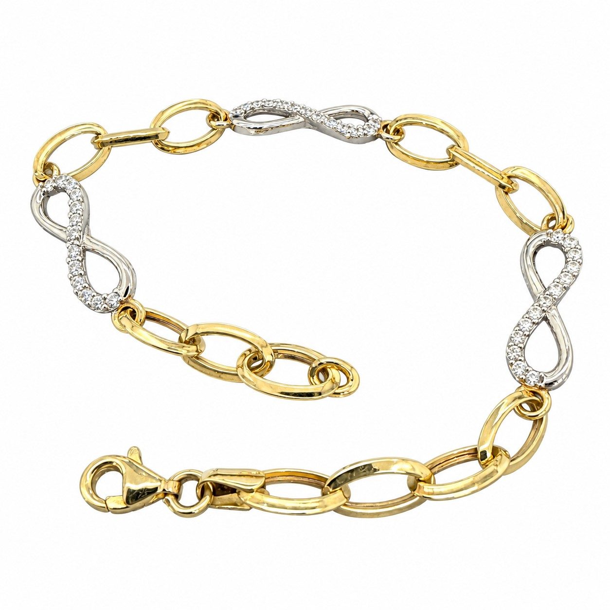 14K Two-Tone Gold Women Bracelet