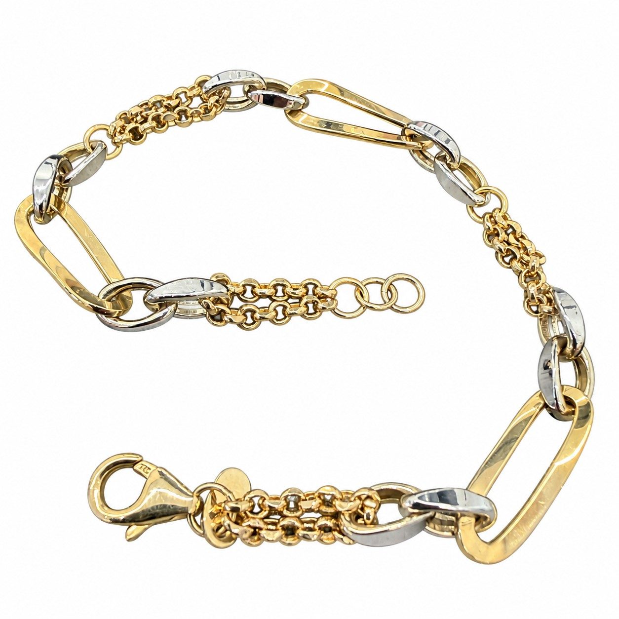 14K Two-Tone Gold Women Bracelet