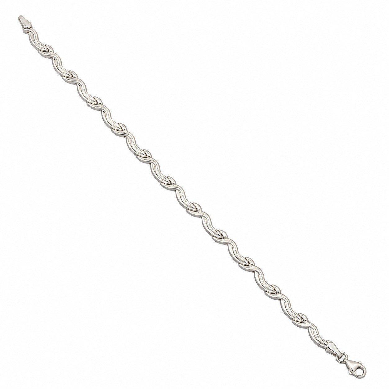 14K White Gold Women Bracelet