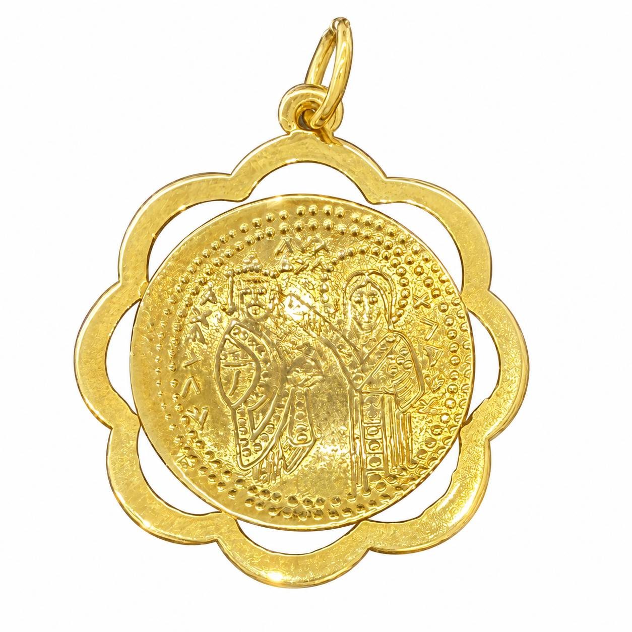 14Κ Gold Byzantine Coin Pendant