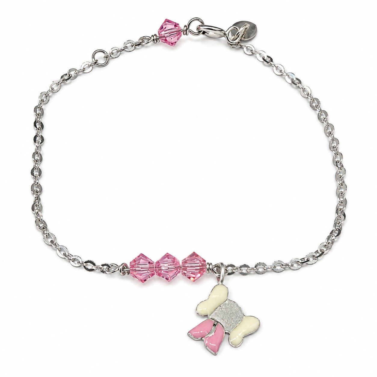 14K White Gold Kids Bracelet