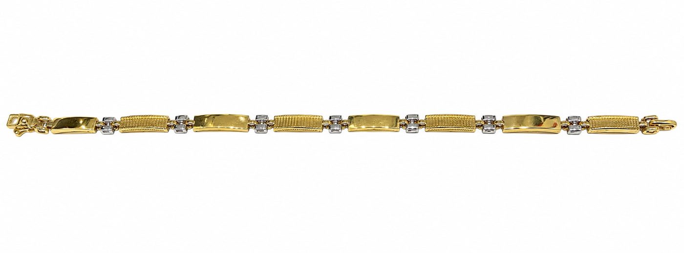 14K Two-Tone Gold Men Bracelet