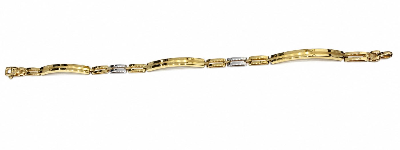 14K Two-Tone Gold Men Bracelet