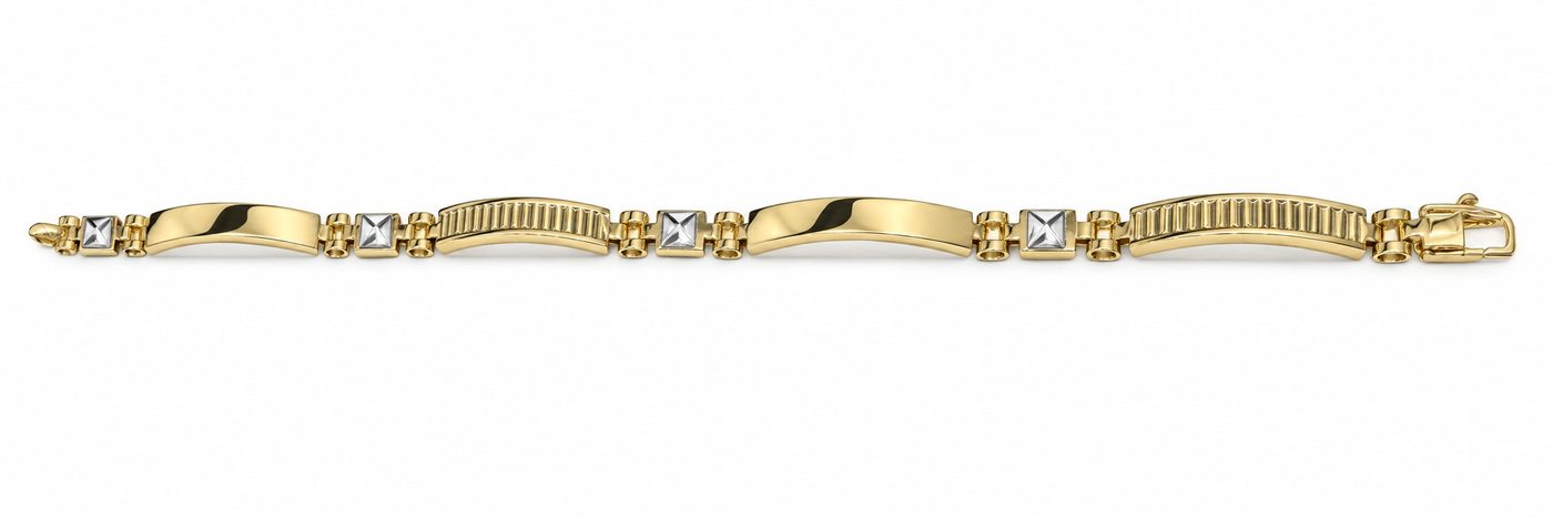 14K Two-Tone Gold Men Bracelet