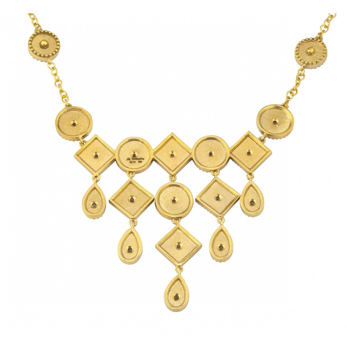 18K Gold Women Necklace with Diamonds
