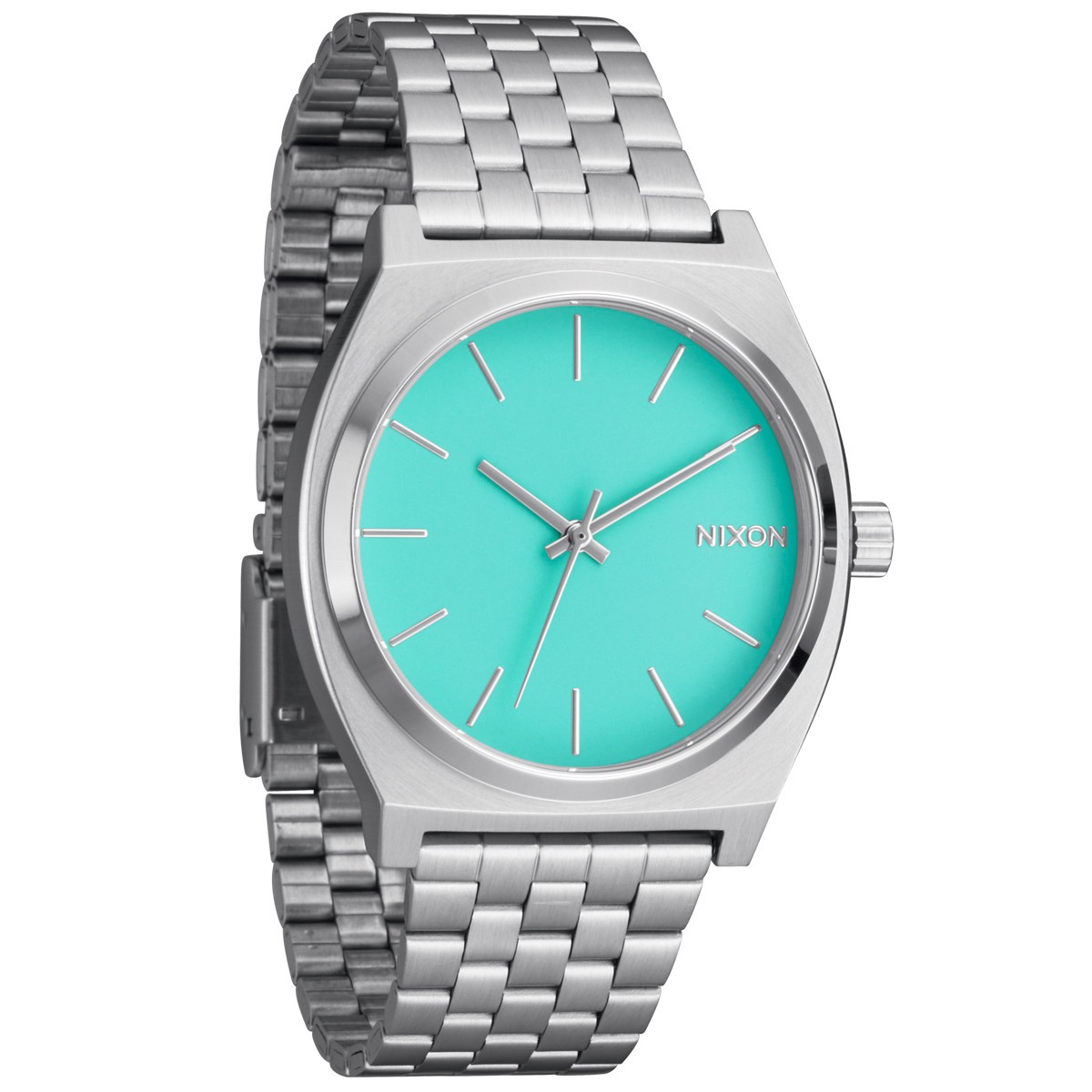 NIXON TIME TELLER SILVER/TURQUOISE